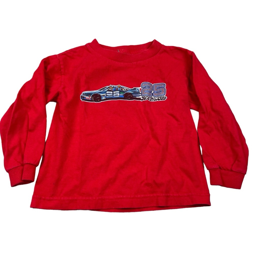 Vintage Scooby Doo NASCAR Vintage Racing Youth Long Sleeve Shirt Cartoon Network